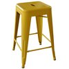 Amerihome Loft Gold 24" Metal Bar Stool, PK3 BS24GOLD3